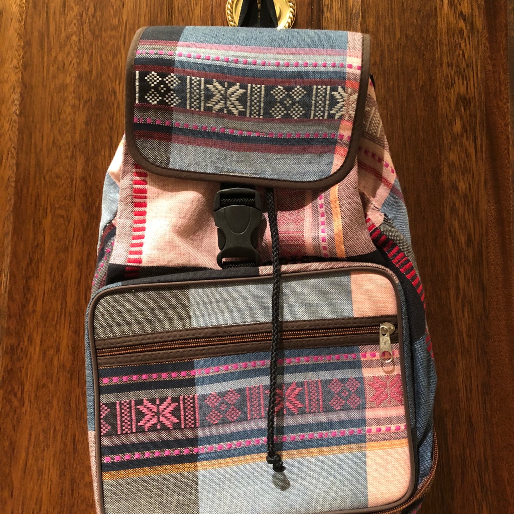Small Plaid Backpack
